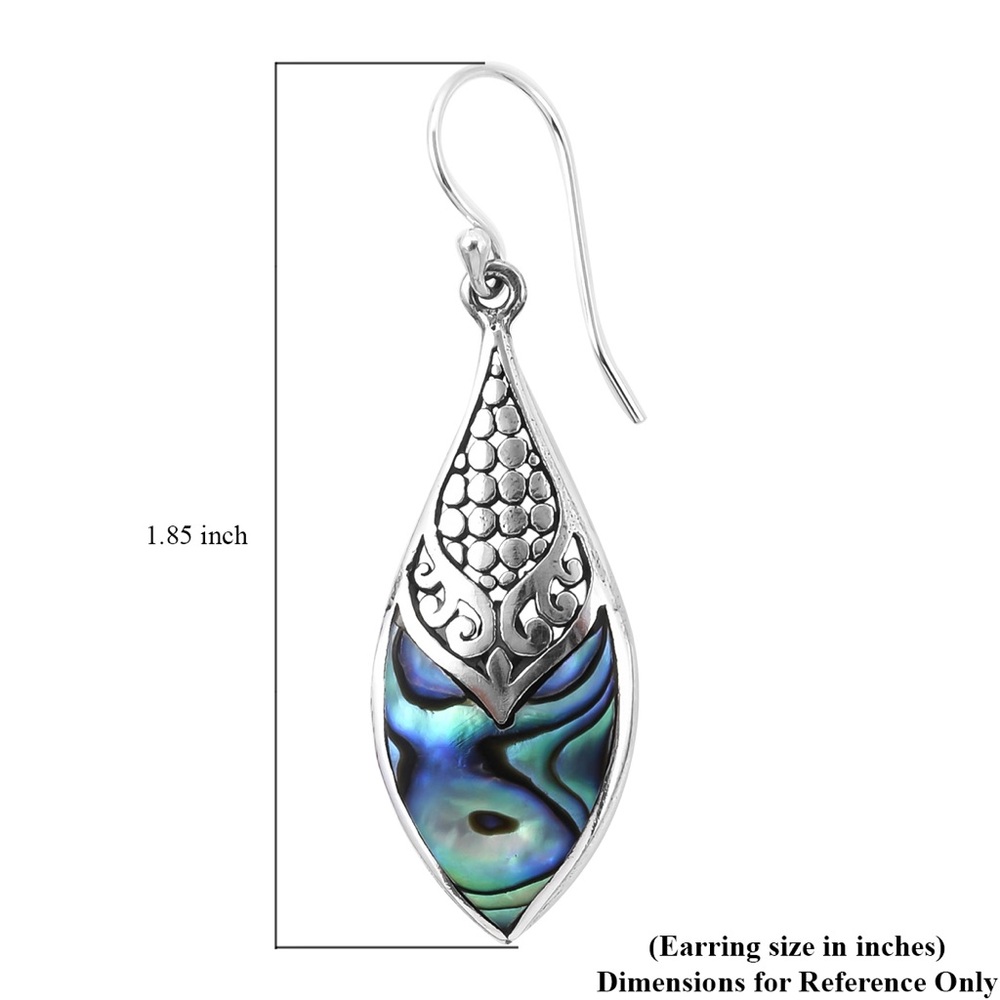 Abalone Drop Earrings - Picture 5 of 5